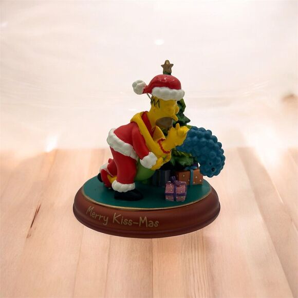 Simpsons Bradford Ornament Set Of 3 Illuminated Christmas 2002 Third Issue A2465